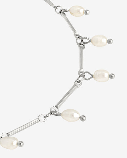 Annes Authentic Pearl Choker Silber