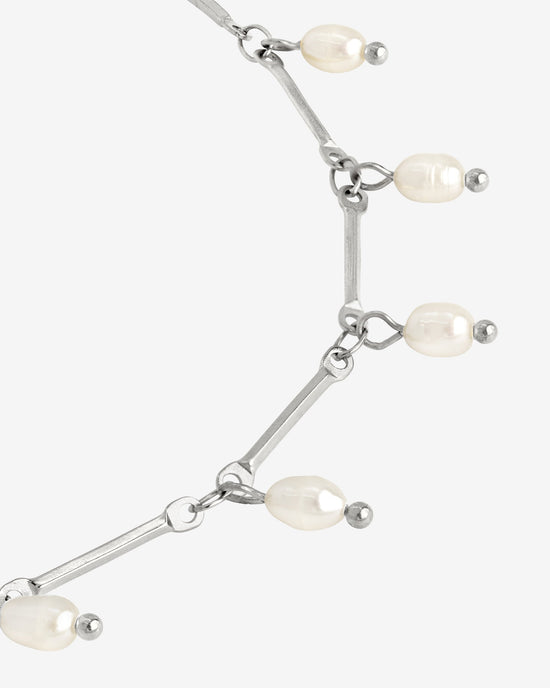 Annes Authentic Pearl Choker Silber