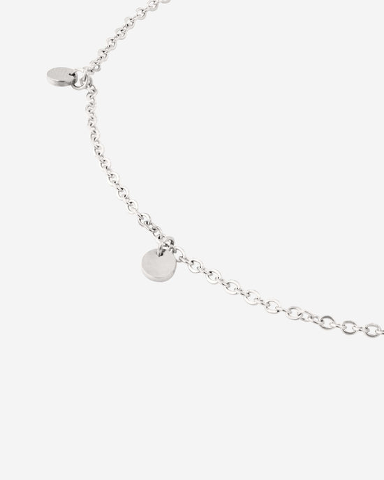 Tiny Coin Anklet Silber