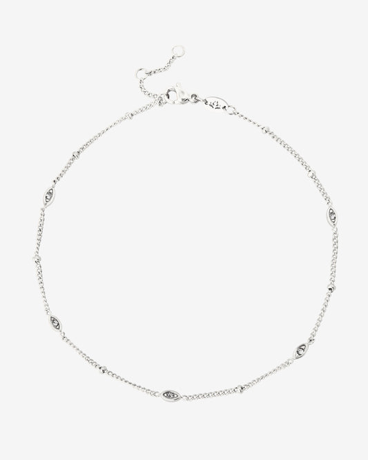 Sparkling Eyes Anklet Silber