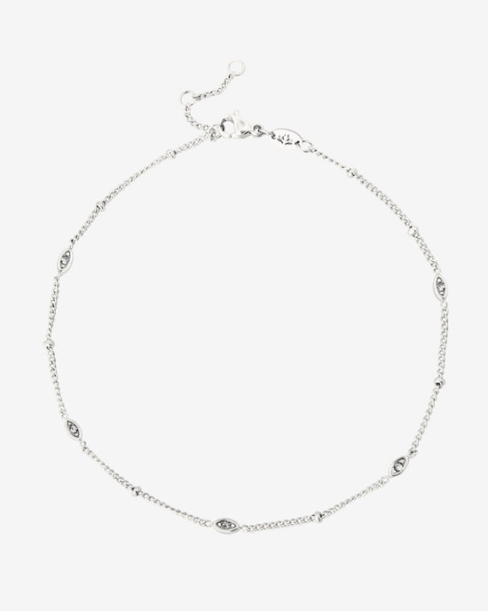 Sparkling Eyes Anklet Silber
