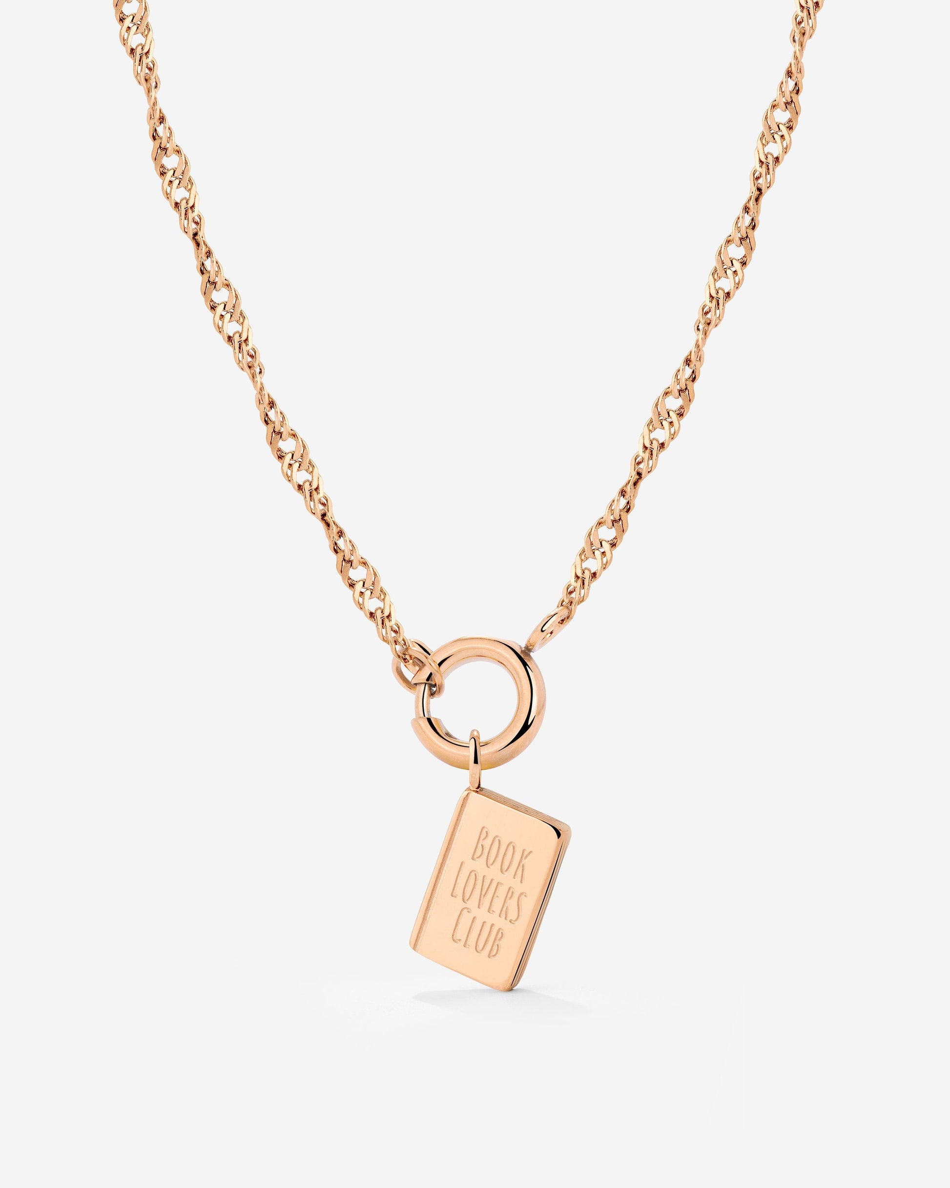 Book Lovers Club Singapore Chain Necklace Set Roségold