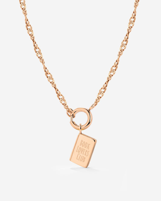 Book Lovers Club Singapore Chain Necklace Set Roségold