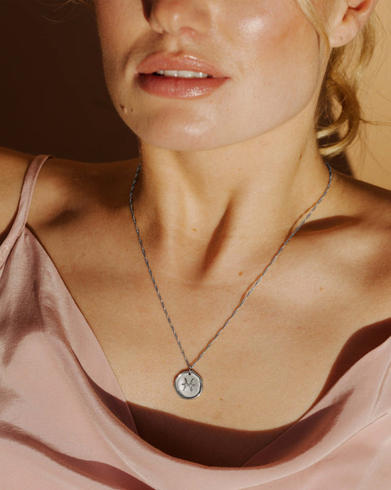 Zodiac Necklace – Pisces / Fische Silber