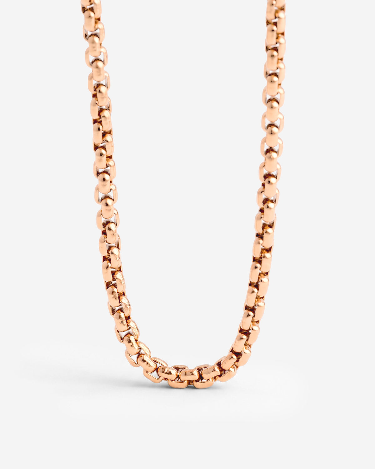 Round Box Chain Necklace