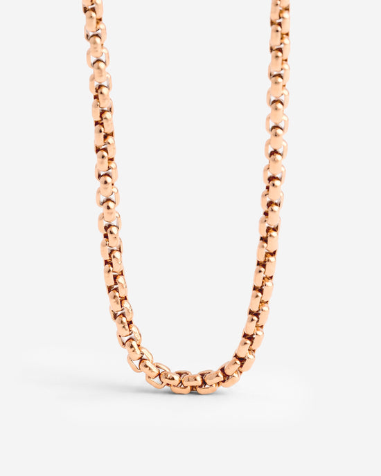 Round Box Chain Necklace