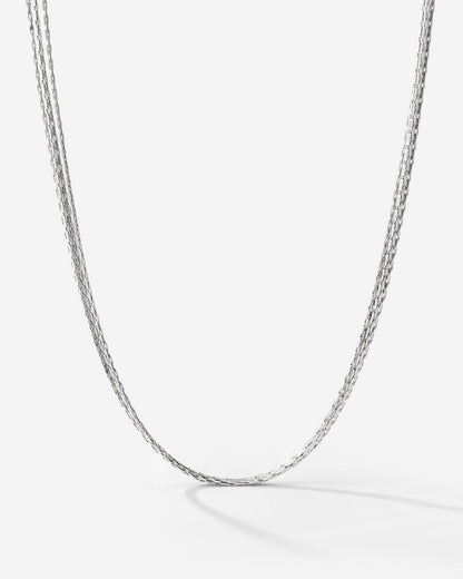 Cascade Layer Necklace Silber