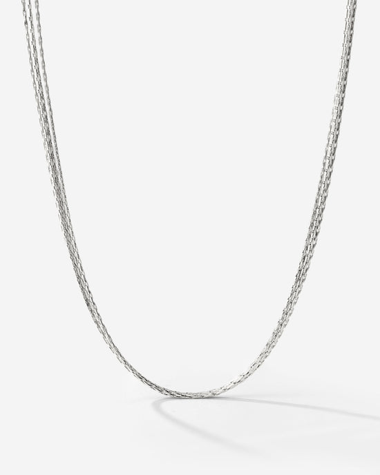 Cascade Layer Necklace Silber