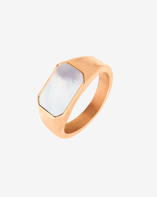 Mother of Pearls Ring Roségold