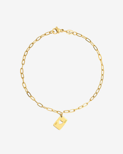 Ace Up the Sleeve Bracelet Gold