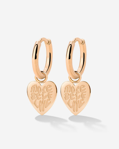 More Self-Love Hoop Set Small Roségold