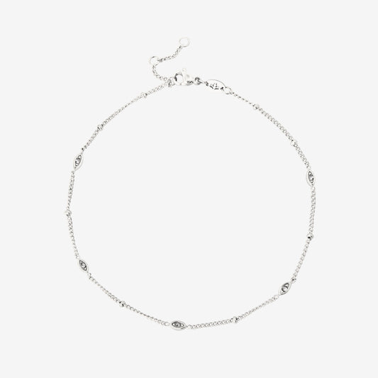 Sparkling Eyes Anklet Silber