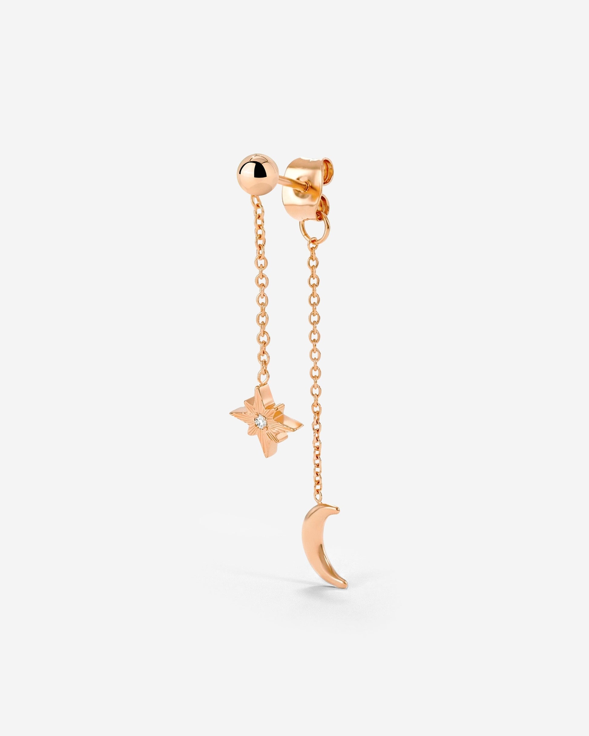 Shiny Ines Stud Earring Roségold