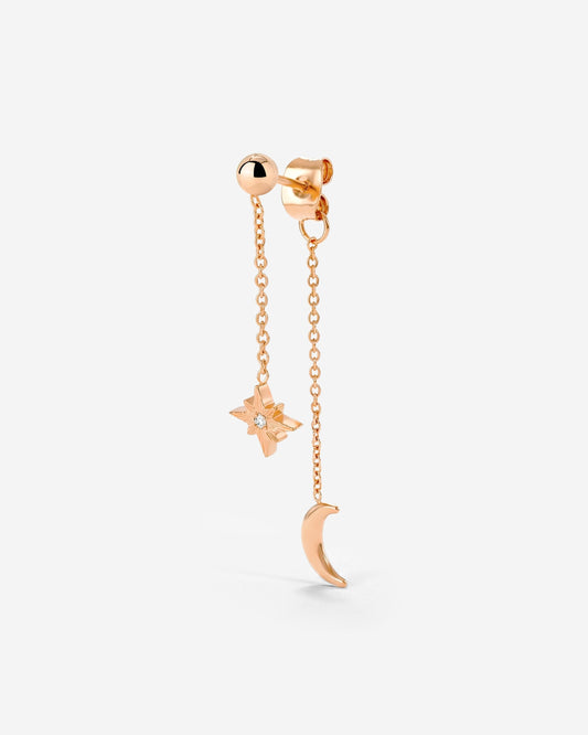 Shiny Ines Stud Earring Roségold