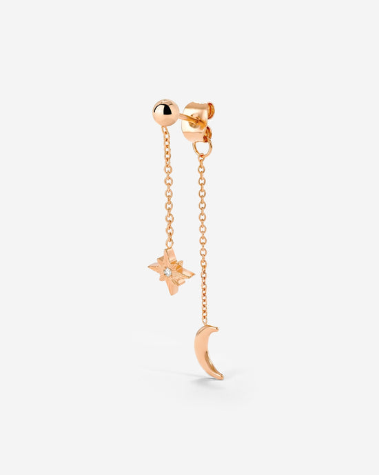Shiny Ines Stud Earring Roségold
