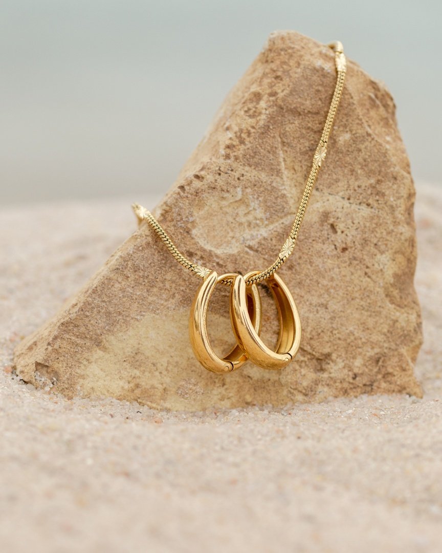 Seeker Hoops Small Gold