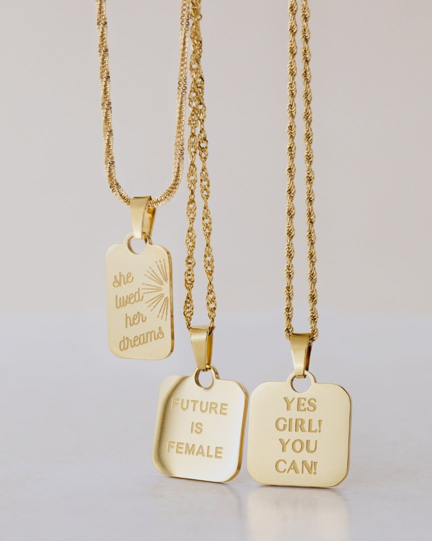 Yes girl! You can! Necklace Silber