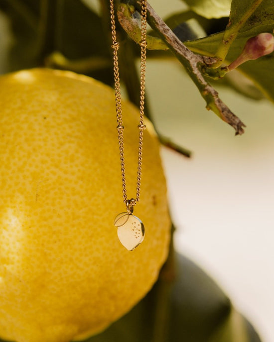 When Life gives you Lemons Necklace Silber