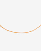 Criss Cross Chain Necklace Roségold