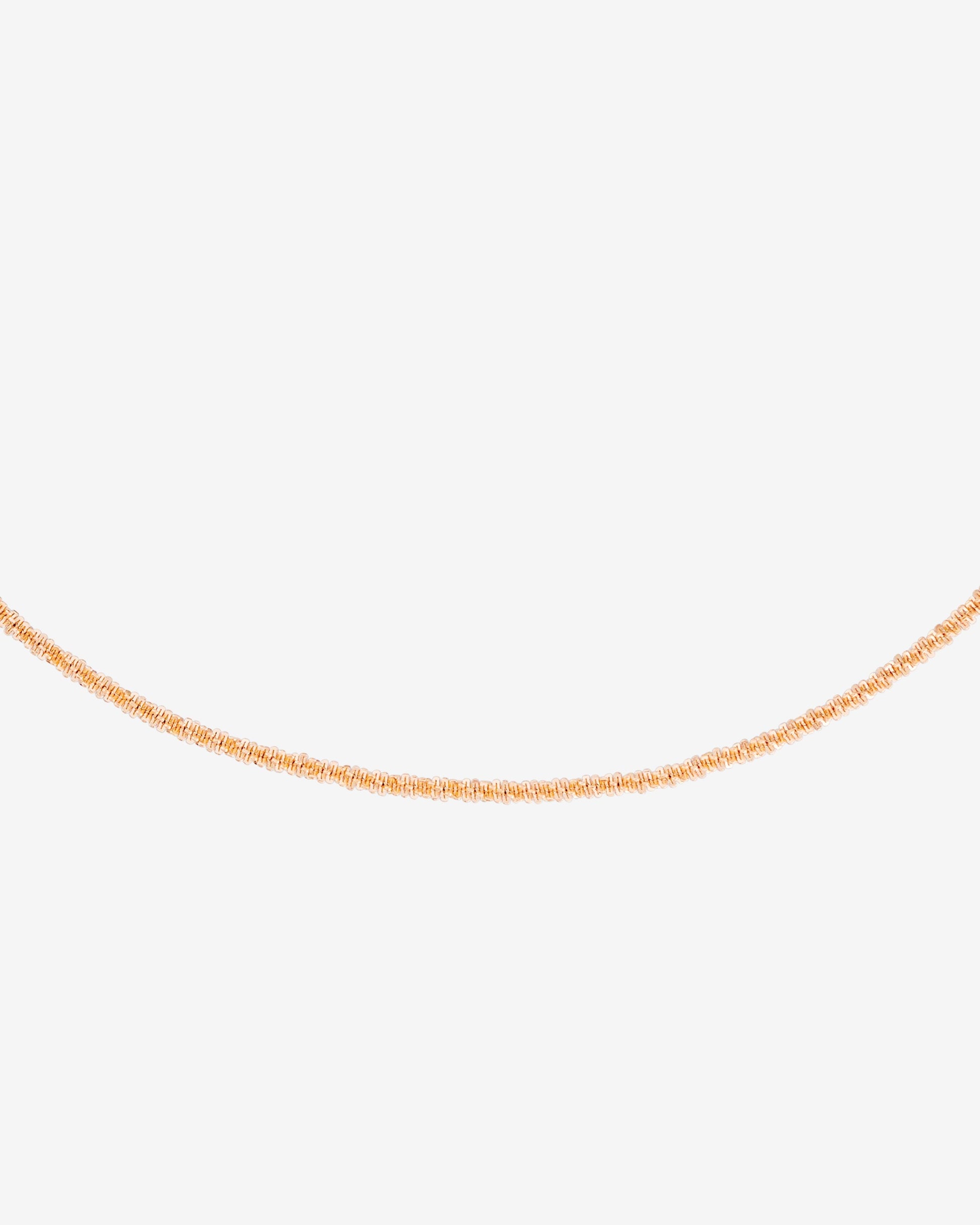 Criss Cross Chain Necklace Roségold