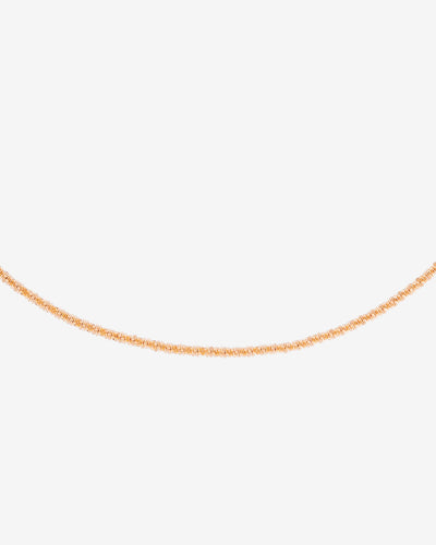 Criss Cross Chain Necklace Roségold