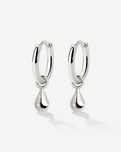 Drop it Hoop Set Small Silber