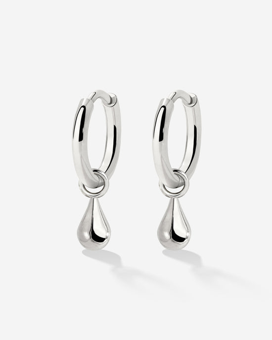 Drop it Hoop Set Small Silber