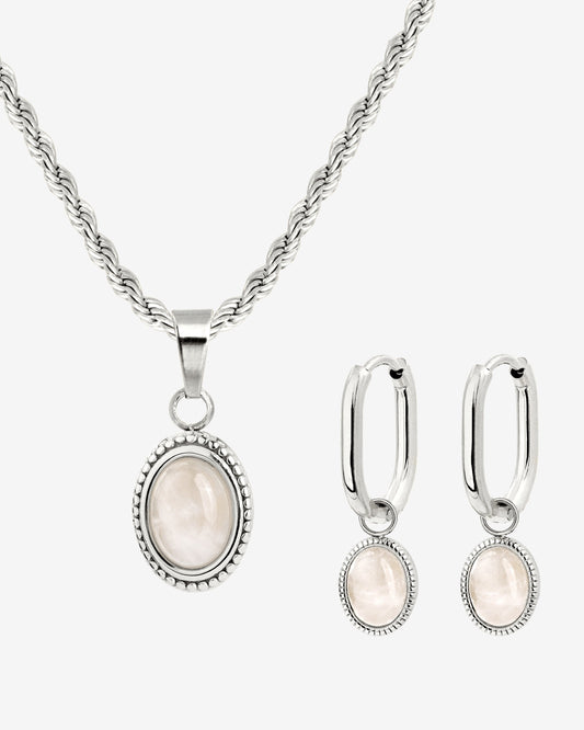 Blush Quartz Bundle Silber