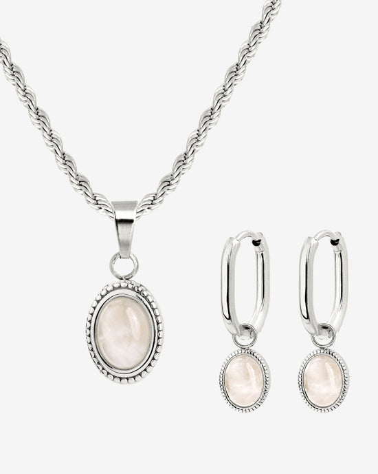 Blush Quartz Bundle Silber