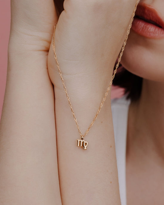 Virgo Bubble Necklace Roségold