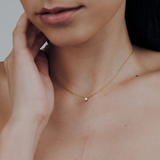 Dream Pearl Choker Gold