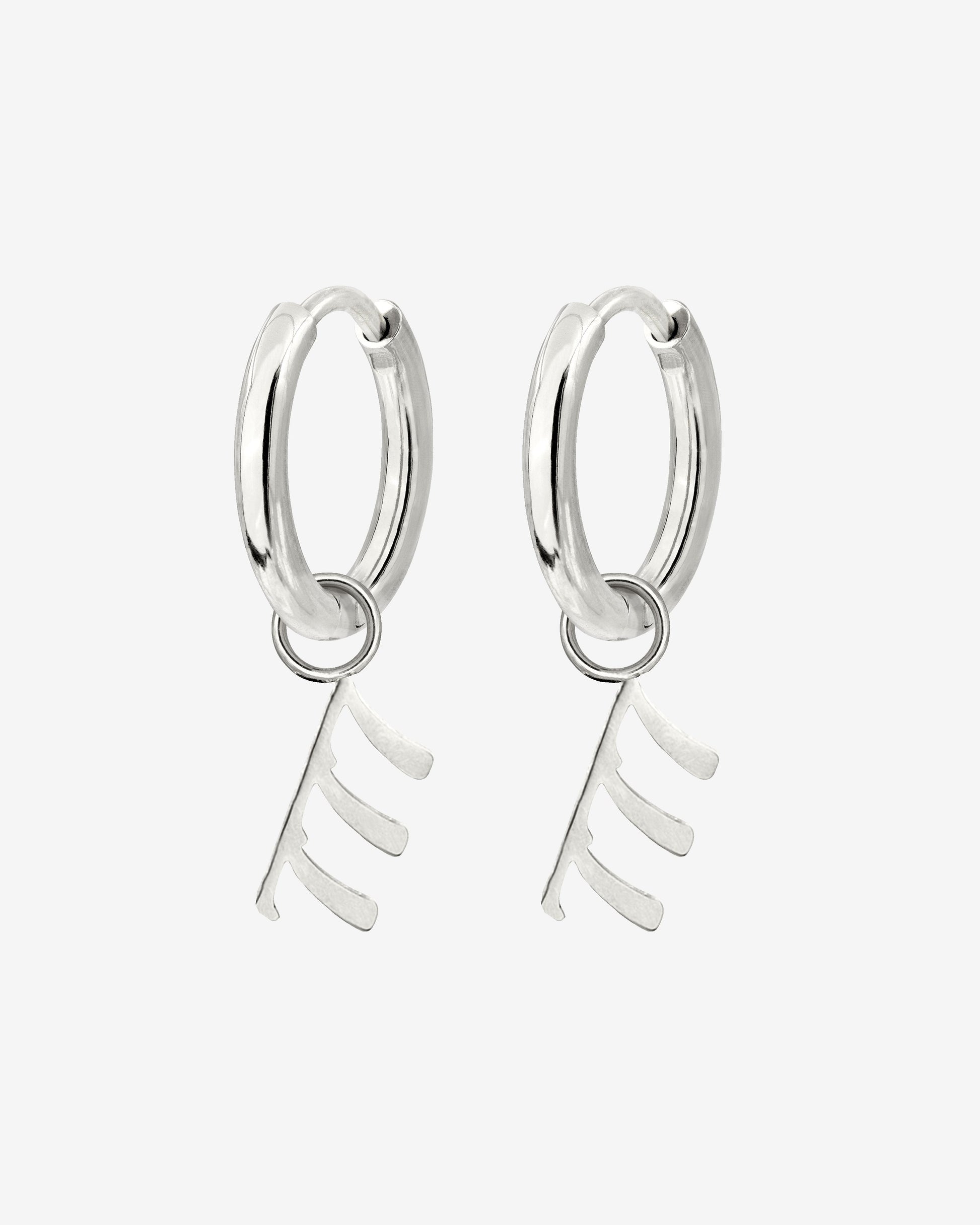 Angel Number 777 Hoop Set Small Silber