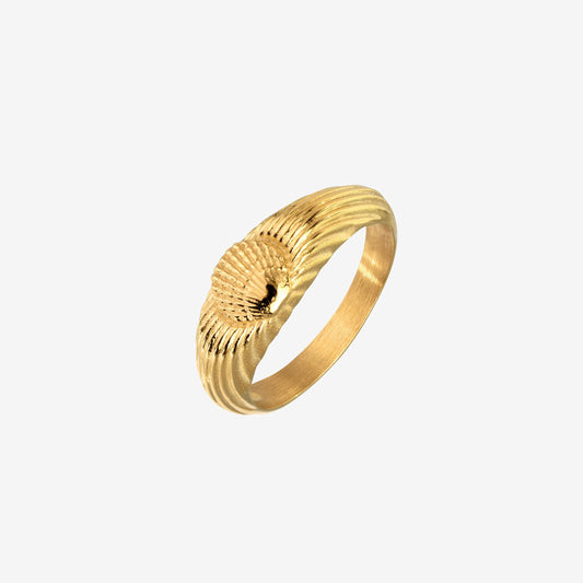 Sea Shell Ring Gold