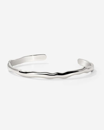Flowing Bangle Silber