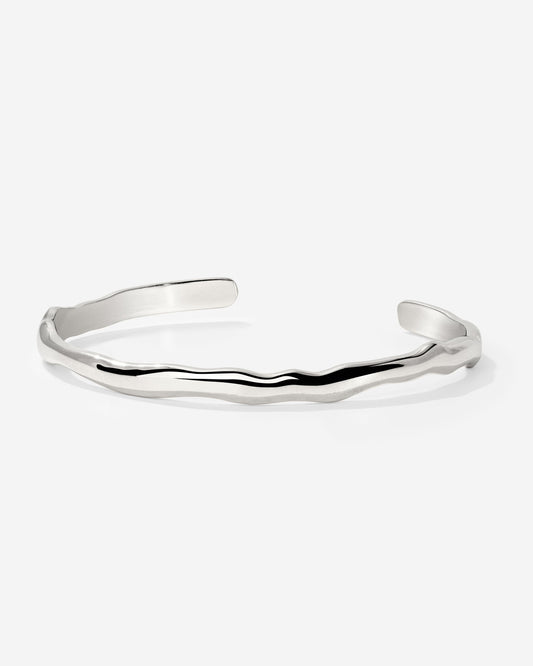 Flowing Bangle Silber