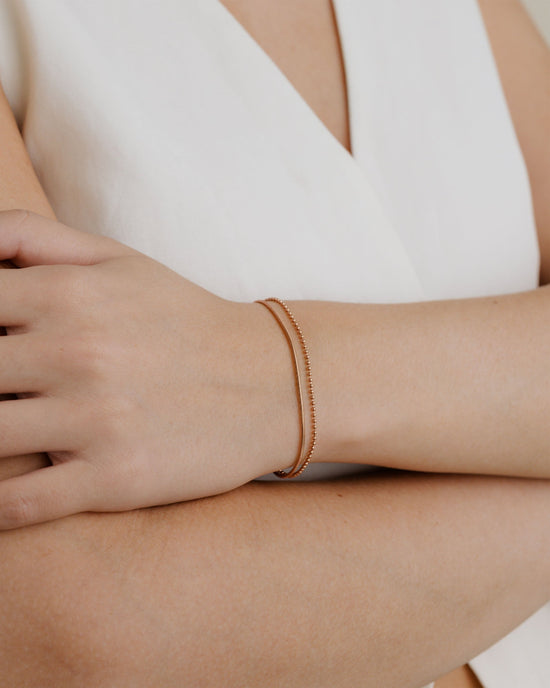 Duo Beads Bracelet Roségold