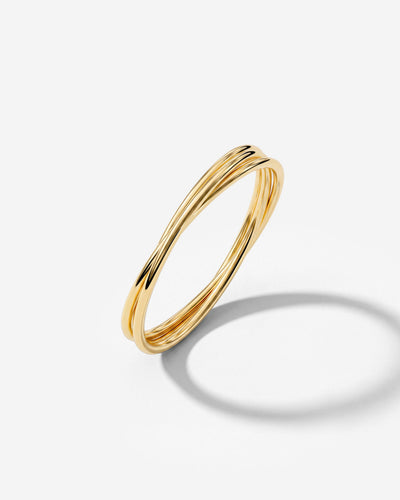 Tiny Trio Ring Gold