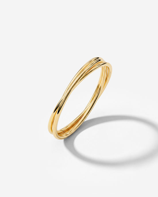Tiny Trio Ring Gold