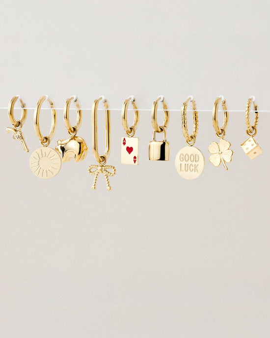 Lock in Hoop Set Small Gold