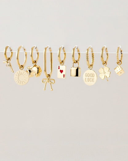 Lock in Hoop Set Small Gold