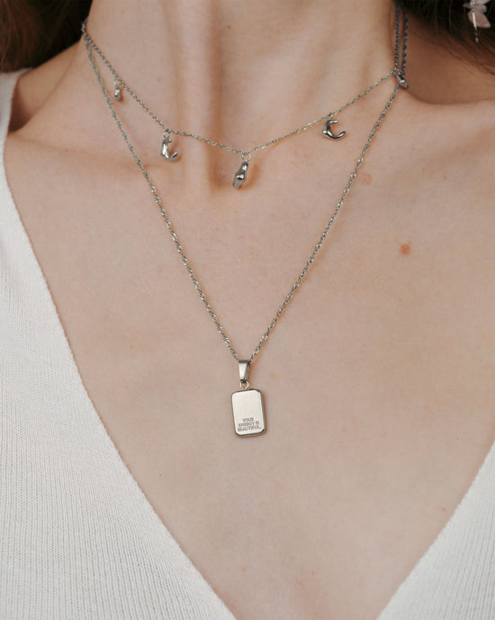 Your energy is beautiful Necklace Silber