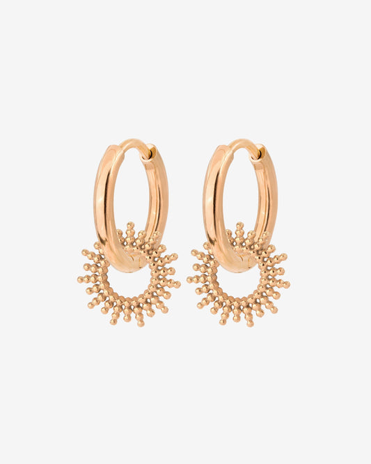 Sunny Hoop Set Small Roségold