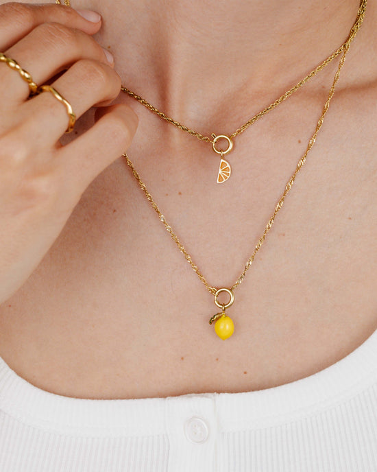Juicy Rope Chain Necklace Set Gold