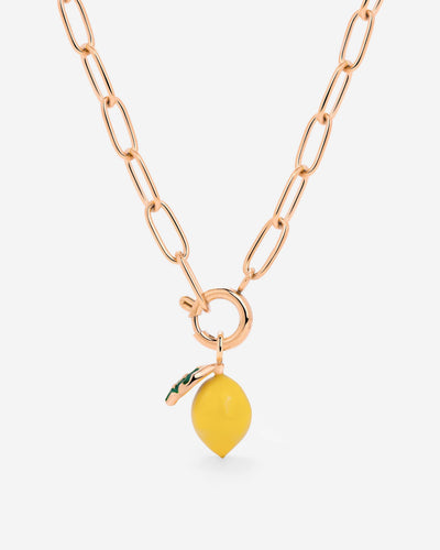 Lemony Oval Links Necklace Set Roségold