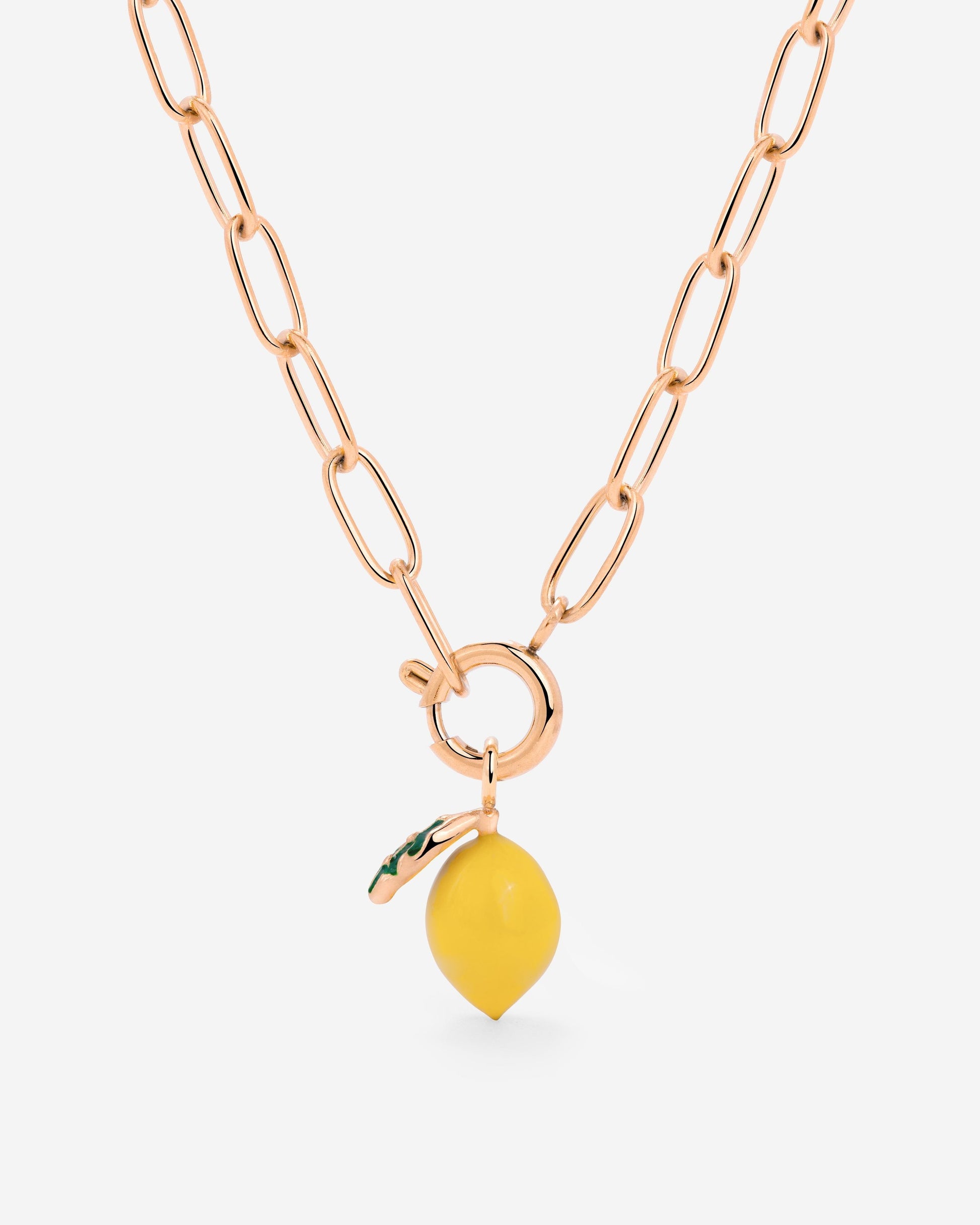 Lemony Oval Links Necklace Set Roségold