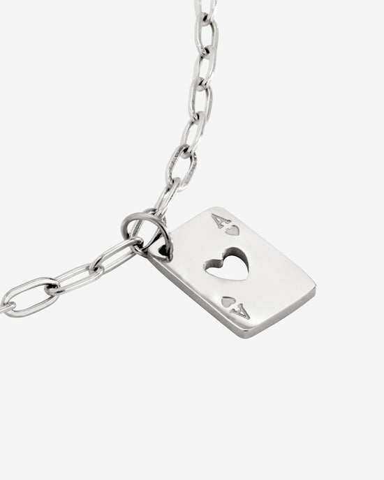 Ace Up the Sleeve Bracelet Silber