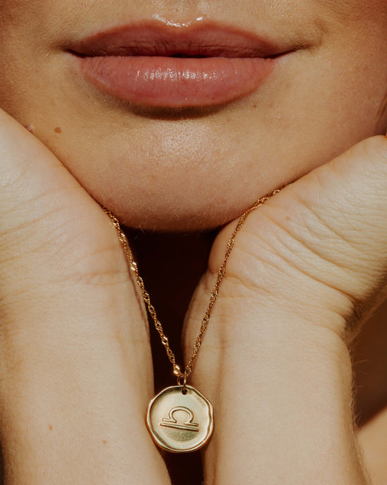 Zodiac Necklace – Libra / Waage Roségold