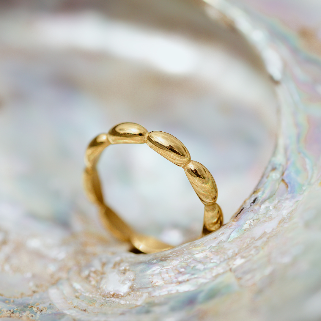 Drop in the Ocean Ring Gold