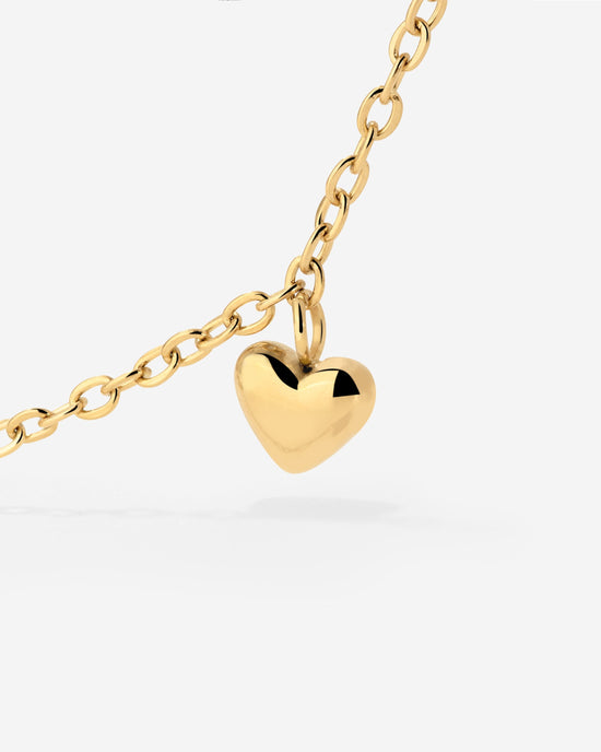 Lovely Heart Choker Gold