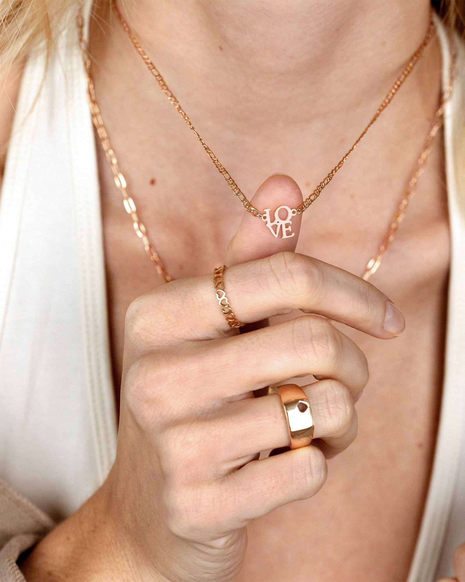 Lots of Love Necklace Roségold